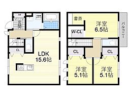 TASSO 3LDKの間取図画像
