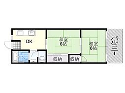 間取図画像 2DK
