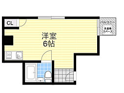ハイミック ワンルームの間取図画像