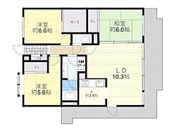間取図画像 3LDK