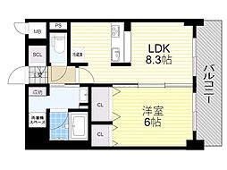 間取図画像 1LDK