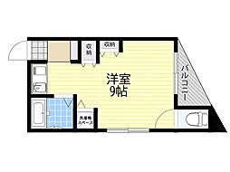アゼリア・マンション ワンルームの間取図画像