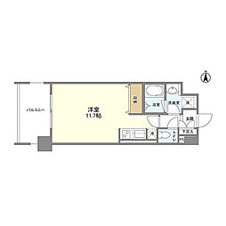 リエス池田満寿美町 ワンルームの間取図画像