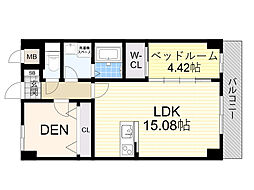 豊中市三和町1丁目マンション 1SLDKの間取図画像
