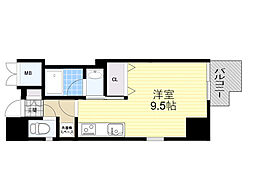 ファーストステージ江坂広芝町2 1Kの間取図画像