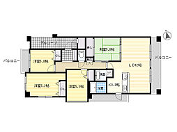 セレッソコート千里中央アネックス 4LDKの間取図画像