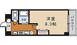 シャンヴェルジュ豊中1 1Kの間取図画像