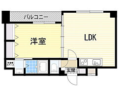 ルグラン弐番館 1LDKの間取図画像