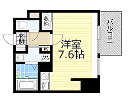 ドゥーエ江坂3 ワンルームの間取図画像