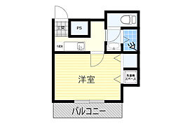 グランドステージ江坂 1Kの間取図画像