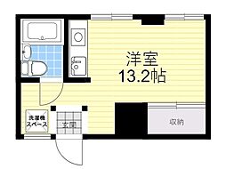 久代ハイツ ワンルームの間取図画像