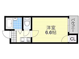 ハイツアクティブ 1Kの間取図画像
