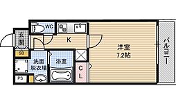 Sレジデンス新大阪リデンテ 1Kの間取図画像