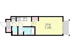 スプランディッド新大阪5 1Kの間取図画像