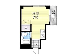 メゾン槻木 ワンルームの間取図画像