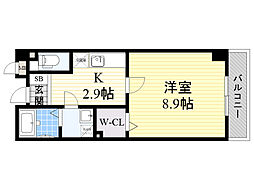 ジョイーレ 1Kの間取図画像