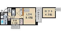 ONLYONE池田 1LDKの間取図画像