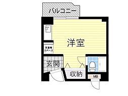ロイヤルコート上池田 ワンルームの間取図画像