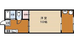 コンフォート3 1DKの間取図画像