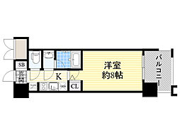 PARKFLATSESAKA 1Kの間取図画像
