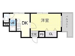 プチメゾン 1DKの間取図画像