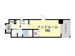 KDXレジデンス豊中南 1Kの間取図画像