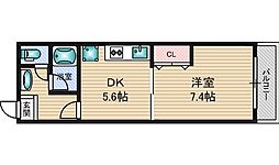 ドムスドイ 1DKの間取図画像