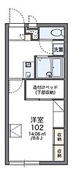 レオパレスローズ 1Kの間取図画像