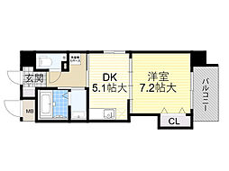 グレースTM 1DKの間取図画像