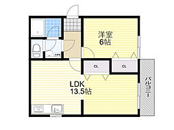 秀和ハイツB棟 1LDKの間取図画像