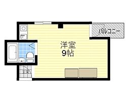 タムラビル ワンルームの間取図画像