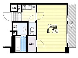 ハイツリベラ 1Kの間取図画像