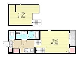 Comfort西中島 1Kの間取図画像