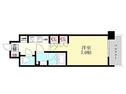 COMFORIALIV新大阪Q 1Kの間取図画像