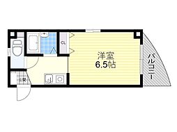 エアポート平和 1Kの間取図画像