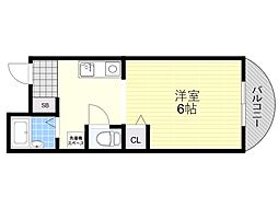 コスモ78 1Kの間取図画像