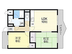 エミネンス丸の内B 2LDKの間取図画像