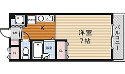 セントポーリア 1Kの間取図画像