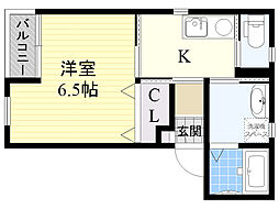 Y′sHOUSE 1Kの間取図画像