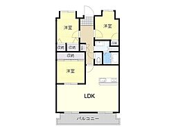 ロイヤルヒルズ待兼山 3LDKの間取図画像