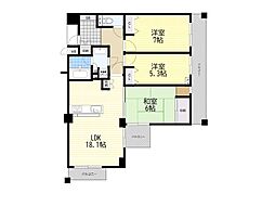 ステイツトヨナカ新千里南町 3LDKの間取図画像