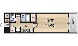 アーバンエース西中島パル 1Kの間取図画像