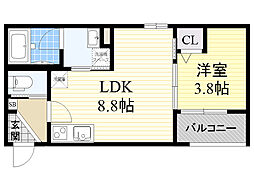 DOLCEVITA池田 1LDKの間取図画像