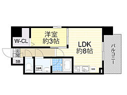 スプランディッド2 1LDKの間取図画像