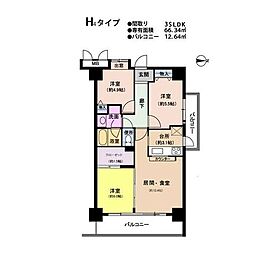グランフォルク豊中 3LDKの間取図画像