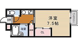 橋本ハイツ 1Kの間取図画像