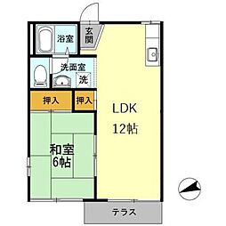 メゾン土谷 1LDKの間取図画像