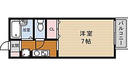 ハイド・パーク1 ワンルームの間取図画像
