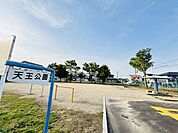 天王公園住宅街の中にある、グラウンドの広い公園です。木々が少ないので日当たりがよく、指定緊急避難場所に指定されています。屋根のあるベンチも設置してあるので、散歩やジョギングの休憩としても利 250m
