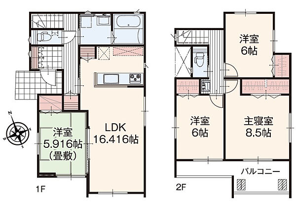 間取りを拡大表示
